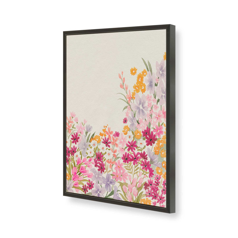 «Garden Spray II» par Grace Popp, reproduction d'art, H 18 po x l 12 po, Noir