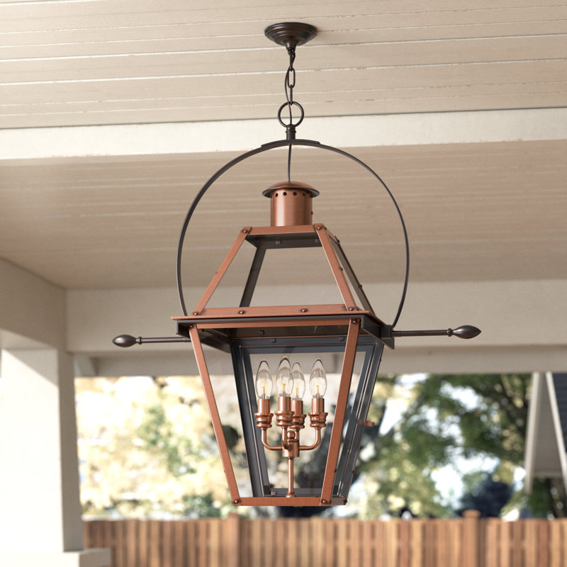 Angecourt 4 - Light Outdoor Lighting, Aged Copper