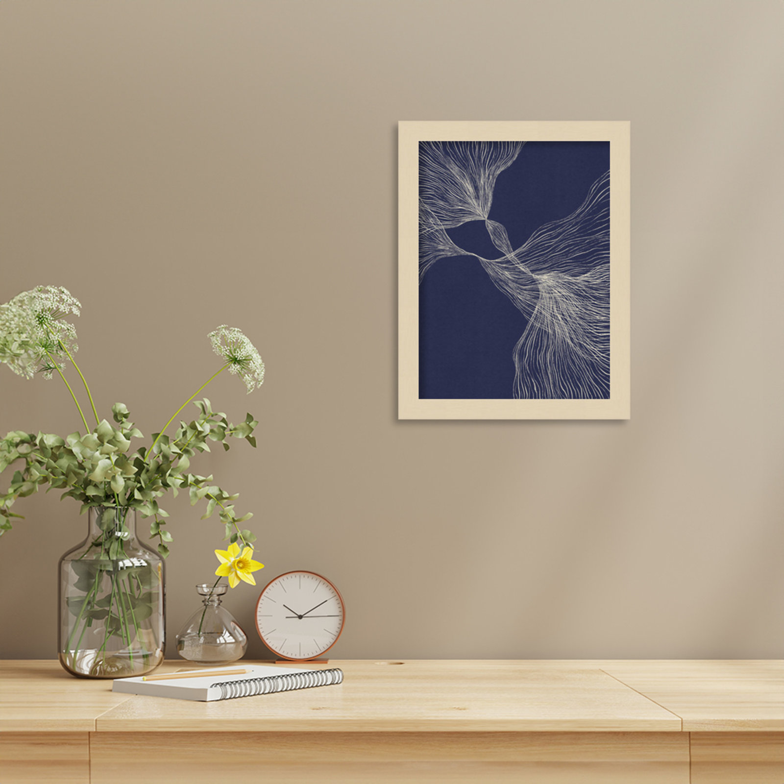 Interaction 1 by Alisa Galitsyna, Brown, 13" H x 10" W x 1" D