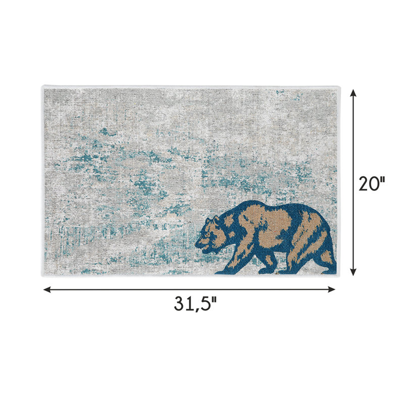 US States Cotton Indoor Rug