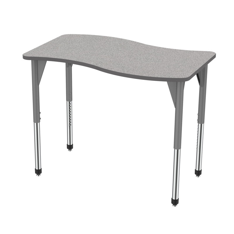 Table de fantaisie à hauteur ajustable Premier Series, H 42 po x L 54 po x l 30 po, Gris nebula, Gris