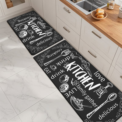Tapis et tapis de cuisine anti-fatigue (ensemble de 2)