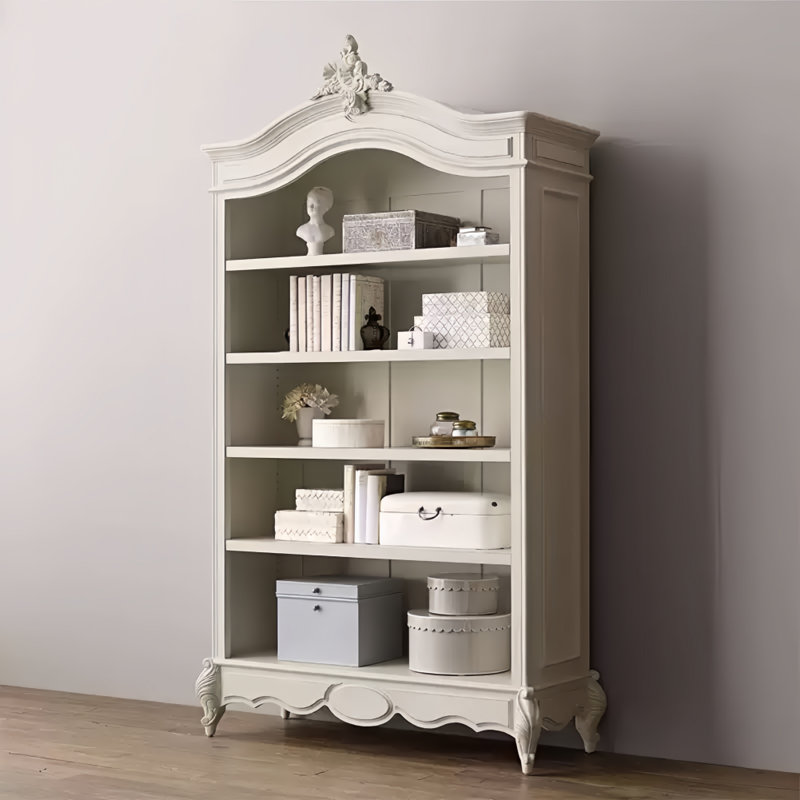 French Light Luxury Solid Wood Display Cabinet