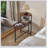 Small 2-Tier Modern Sofa Side Table With Wood Storage Shelf For Living Room, Walnut Brown-1502654223