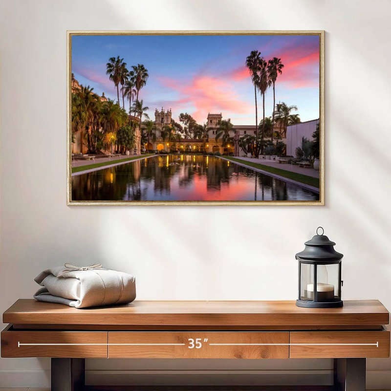 Casa De Balboa, 25 po x 17 po, Cadre flottant en bois naturel