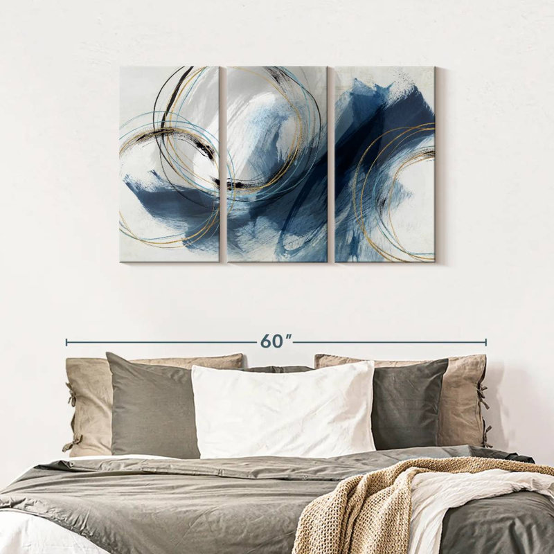 Detour On Canvas 3 Pieces Set, 28" H x 45" W x 1.25" D