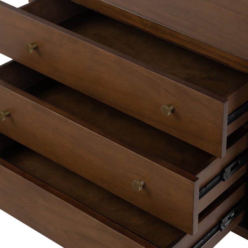 Soline 3 - Drawer Nightstand, Saddle Tan