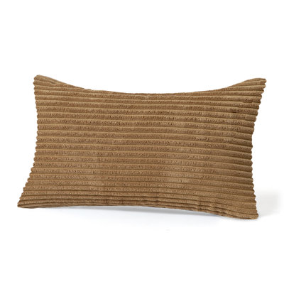 Striped Cotton Blend Throw Pillow