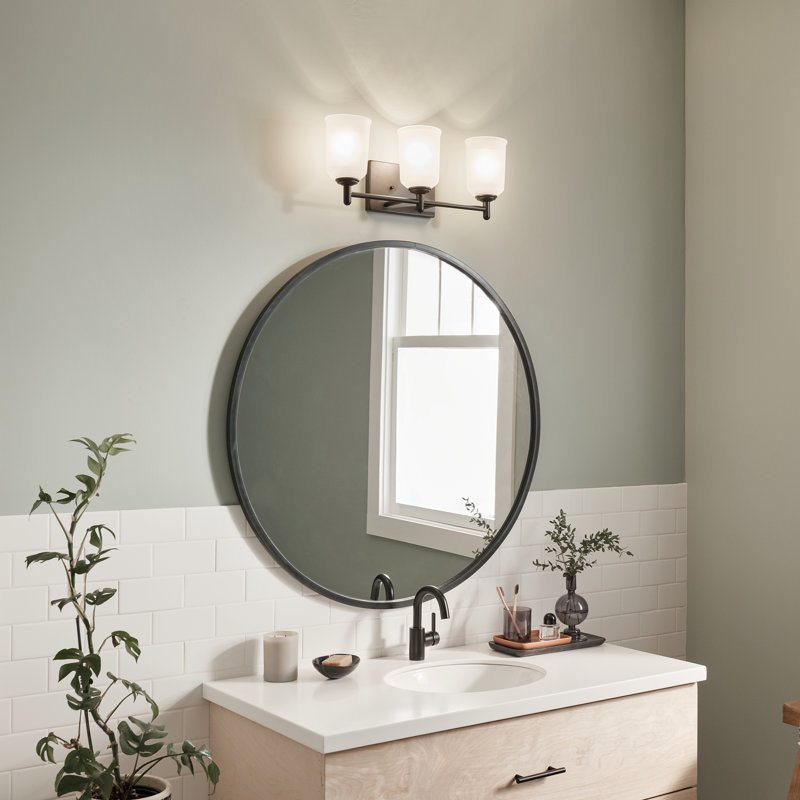 Hopedale 3 - Light Vanity Light, Black