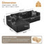 Canapé modulaire Boneless-101304501