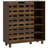 Shoe Storage Cabinet with 5-tier Cupboard and 5 Open Shelves-101946150