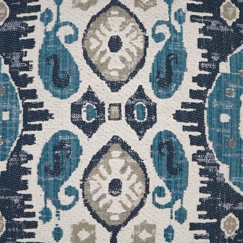 Navone Square Pillow Cover & Insert, 24"H x 24"W, Indigo