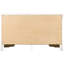 G02190-d Commode de chambre blanche - Style traditionnel avec détails