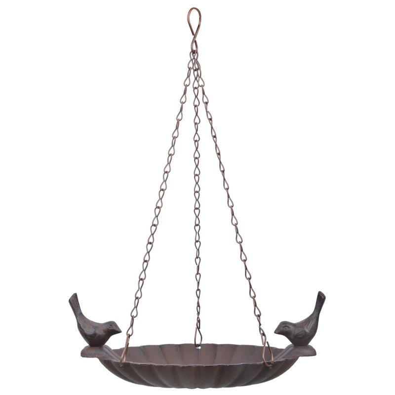 Hanging Bird Bath with (2 Birds)