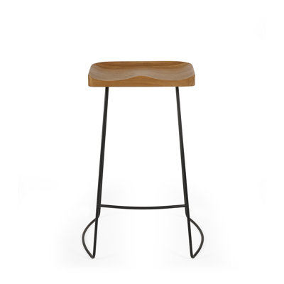 Angelinah Counter Stool with Metal Frame