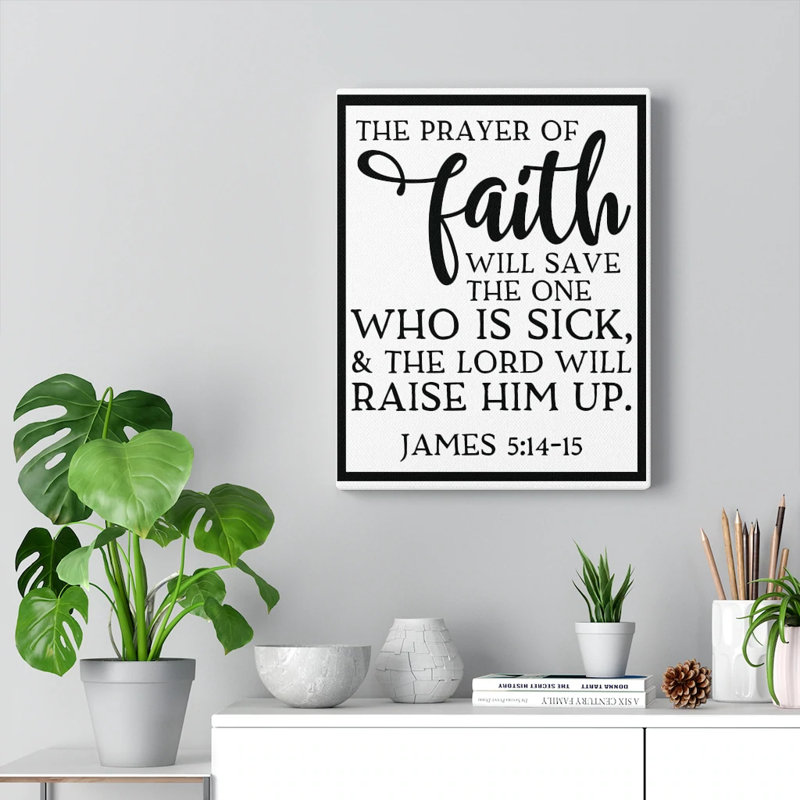 Prayer Of Faith - Wrapped Canvas Print, 61cm H x 46cm W