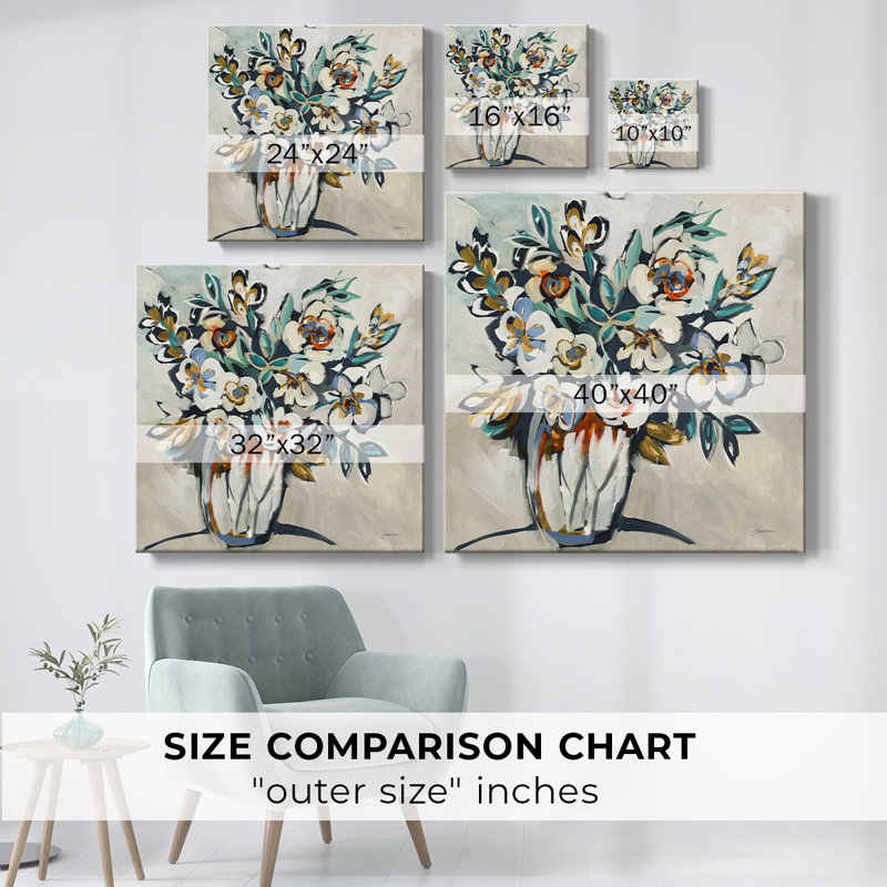 Finition joyeuse sur toile, H 40 po x l 40 po x P 1,5 po