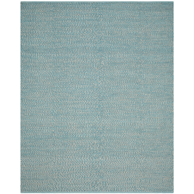 Tapis abstrait en coton tissé à la main Alberta, Rectangle 8 pi x 10 pi