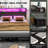 Bed Frame with 2-Tier Storage Headboard, Platform Bed with LED Lights and Charging Station, Underbed Storage Space-534777983-521524619