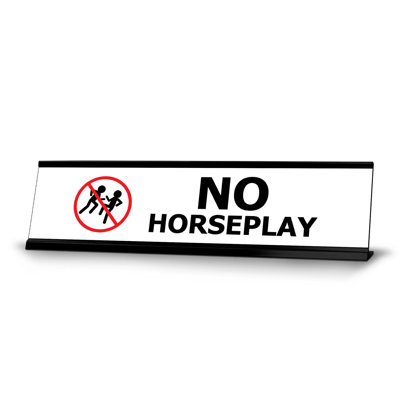 Aucun signe de bureau sans cheval