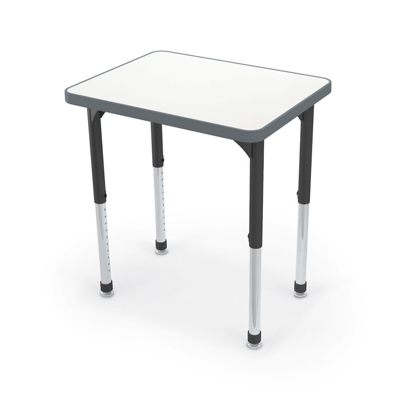 Pieds de bureau rectangulaires en acier Hierarchie, Noir