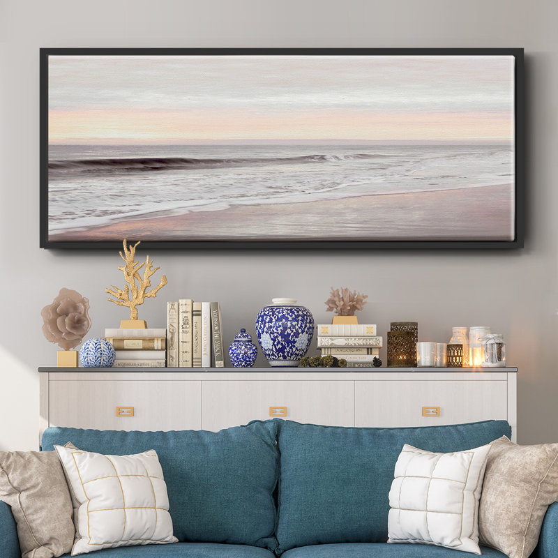 «Dawn on the Horizon I», toile encadrée, H 20 po x l 50 po