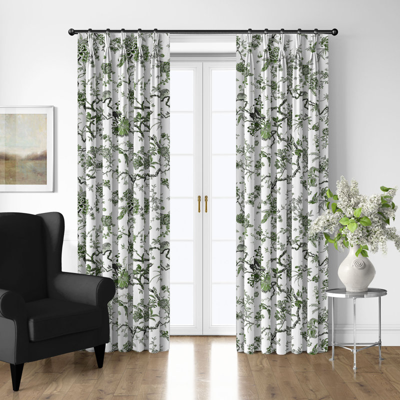 Ensemble de 2 panneaux de rideau en coton plissé, 20" W  x 120" L