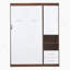 Lit escamotable simple avec armoire murale, blanc