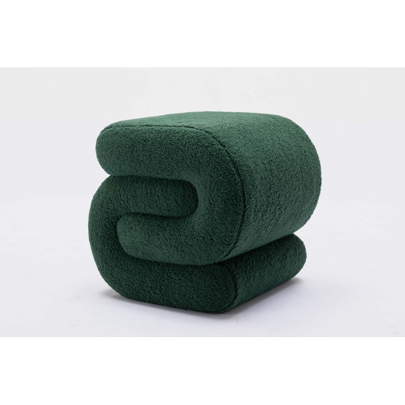 Merchiston Solid Wood Accent Stool, Green