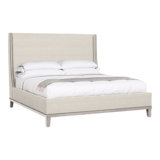 Michael Weiss Solid Wood Wingback Bed