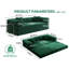 Lit à accoudoirs au sol modulaire convertible 78,8 pouces, profondeur d'assise de 70 cm pour une assise confortable, se transforme en double tissu lavable et plissé lavable, 3 unités de fixation à haute résistance, type L-532023734