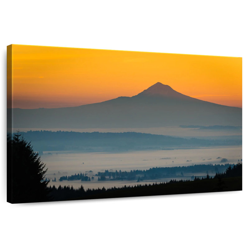 Alvord Mt. Hood At Dawn, H 34 po x l 51 po