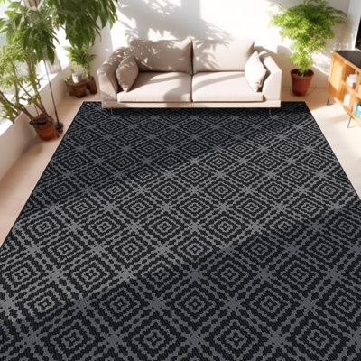 Tapis extérieur géométrique