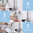 3-In-1 Kitchen Faucet With Press-Type Glass Rinser, High-Arc Pull-Down Sprayer Faucet, 3 Function Spray Mode, Finish, For Modern Kitchen Sink