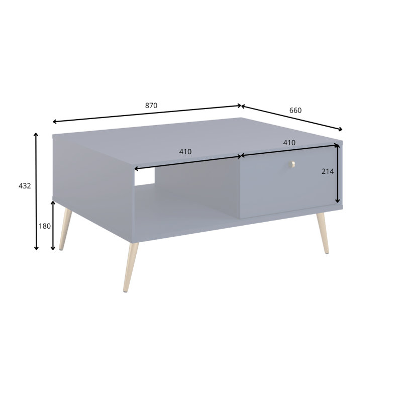 Alafia Coffee Table with Storage