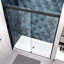 Porte de douche sans cadre de l 56 po x H 74 po