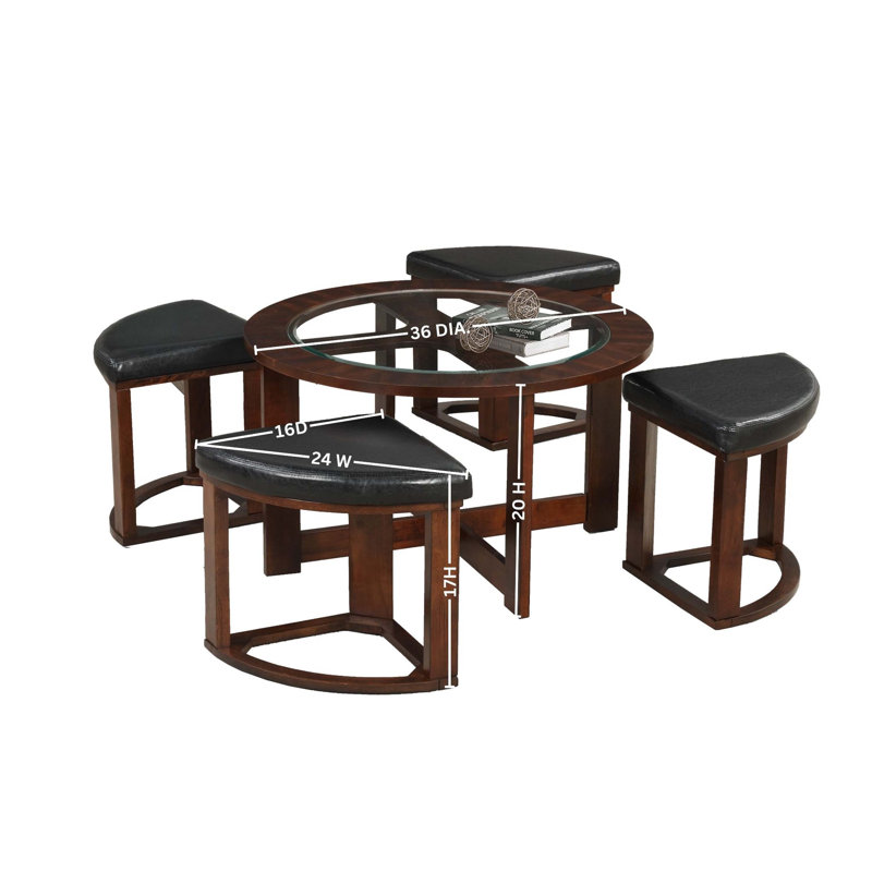 Landaverde Glass Top Coffee Table