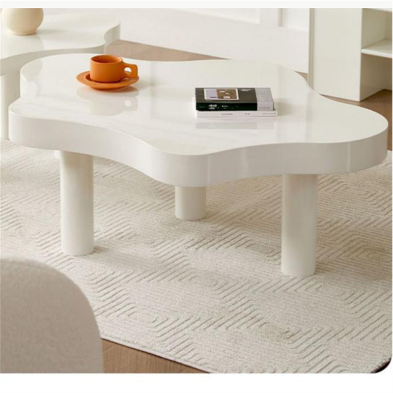 Table basse Nordic Light, H 16 po x L 43 po x l 32 po, Blanc