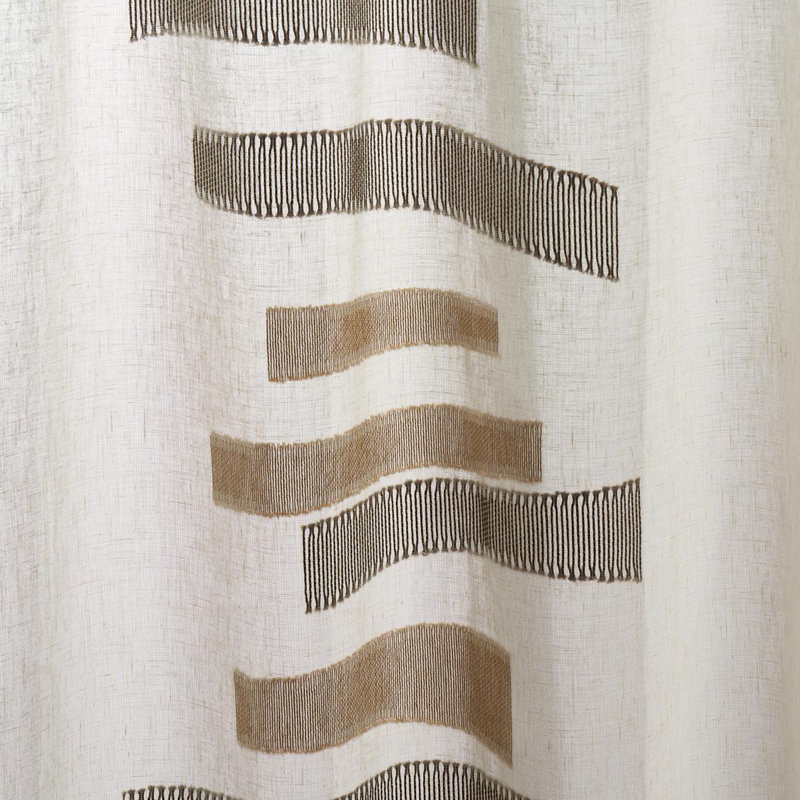 Tissu transparent Jensen, Brun