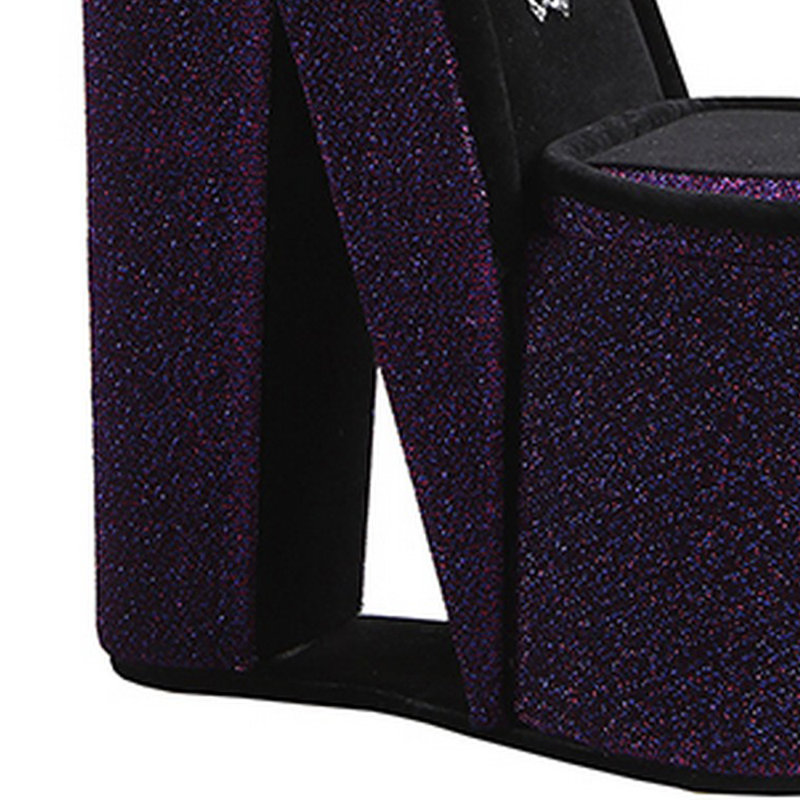  Boîte à bijoux à talons hauts avec 3 crochets et rangement, mauve