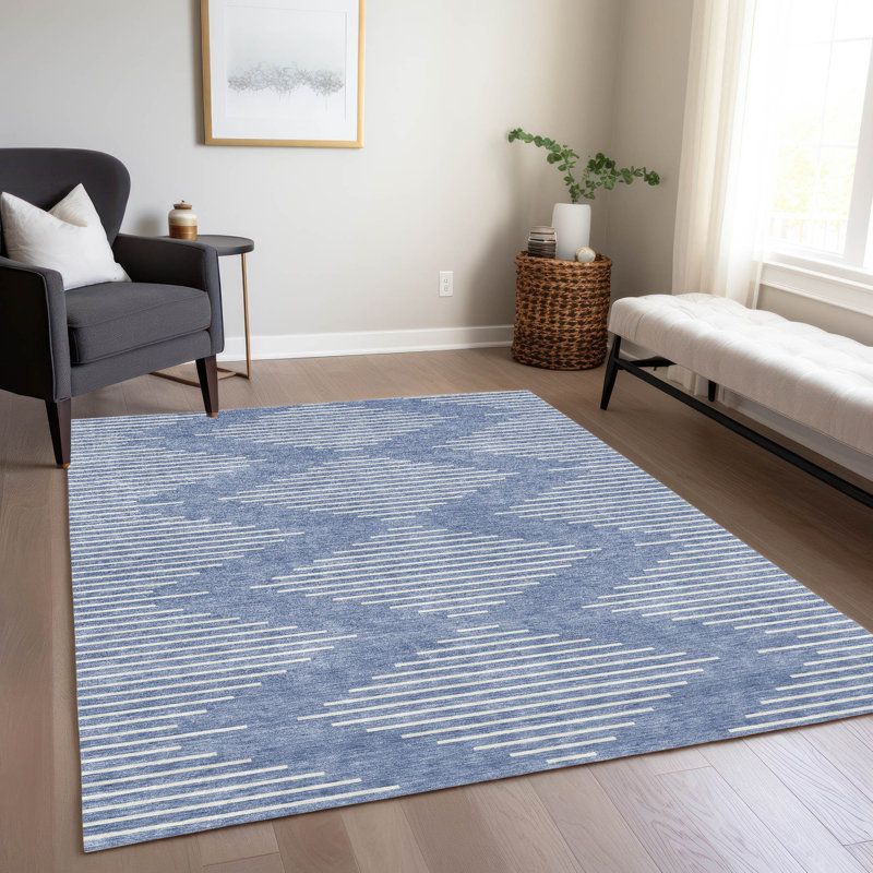 Machine Washable Indoor/Outdoor Chayden ACN1016 Rug, Rectangle 9' x 12'