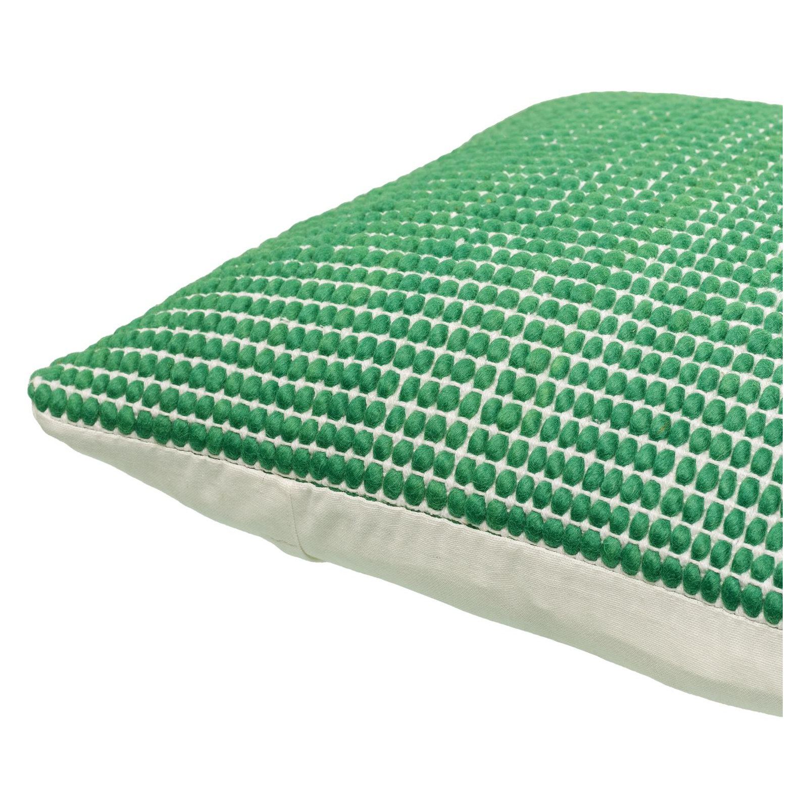 Waverly Wool Throw Pillow, Polyester/Polyfill, Green, 13" x 20"