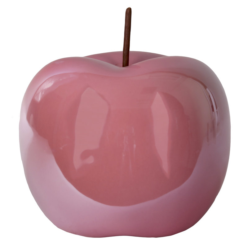 Wilmslow Food & Beverage Figurines & Sculptures, 6" H x 6" W x 6" D, Peach