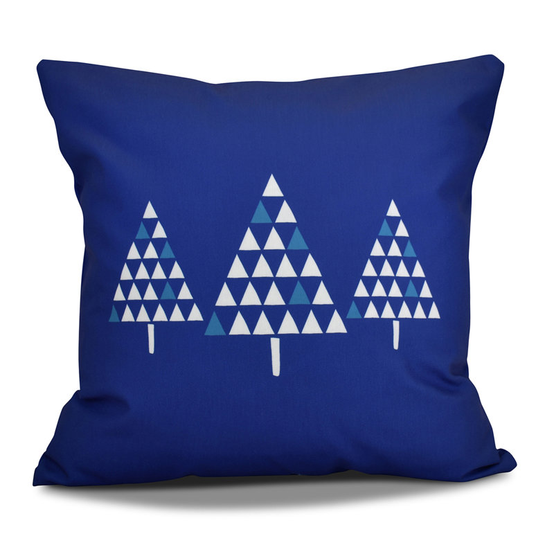 Housse de coussin d'extérieur carré Jump for Joy, H 16 po x l 16 po, Bleu royal