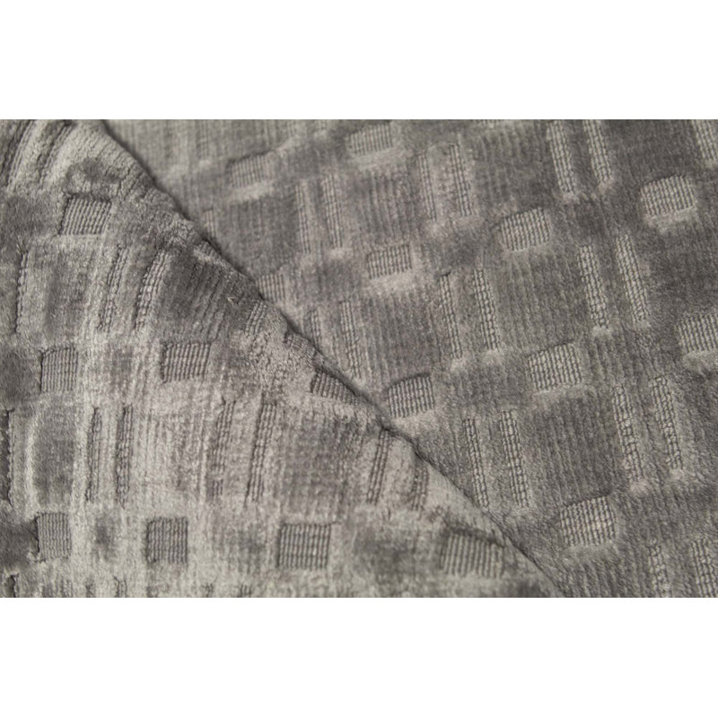 Tapis gris de haute qualité noué à la main
