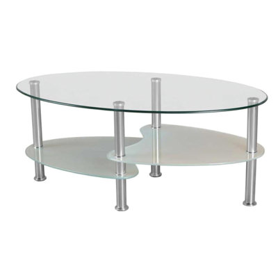Table basse en verre trempé Lular