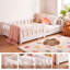 Lit Montessori en pin massif pour tout-petits, cadre de lit bas pour enfants avec barrières de sécurité complètes pour chambre de garçon ou de fille-385980572