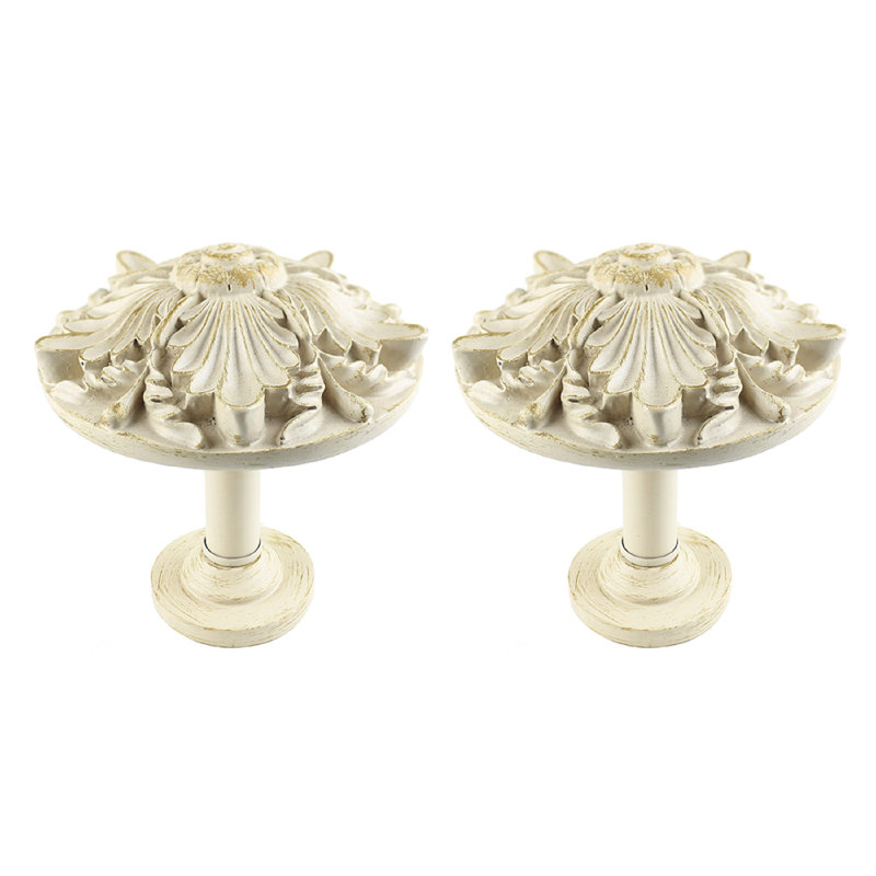 Retenue de rideau Kerber Drapery Medallion, Blanc français doré