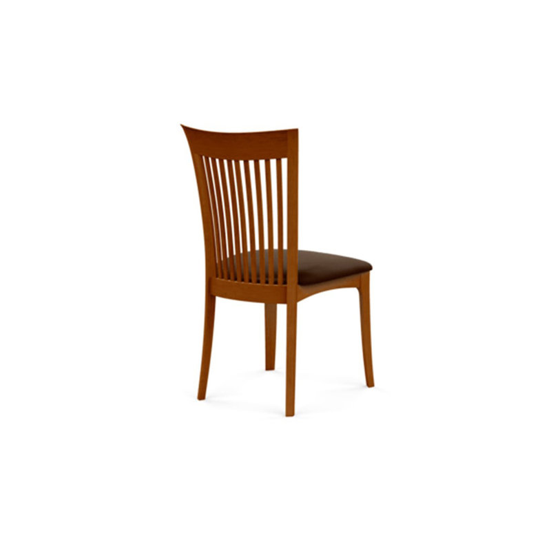 Sarah Upholstered Dining Chair, Coffee Leather, Autumn Cherry
