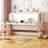 White Extra-Long Twin Bed